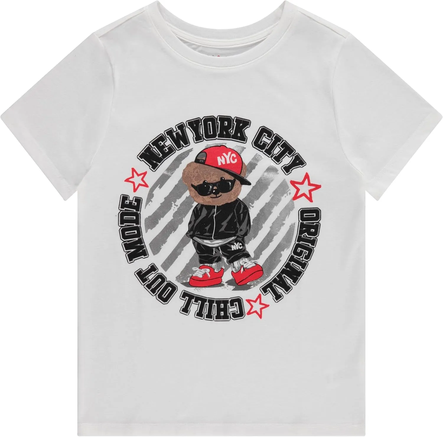 Stitch & Stone Boys 4-Pack Graphic Tees: Comfortable & Stylish T-Shirts for Ages Size 4-14