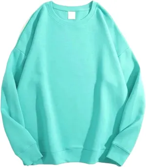 Sublimation Sweatshirt 100% Polyester With Soft Cotton Feel Fleece Lined Crewneck by LawsonSupply (US, Alpha, XX-Large, AQUA)