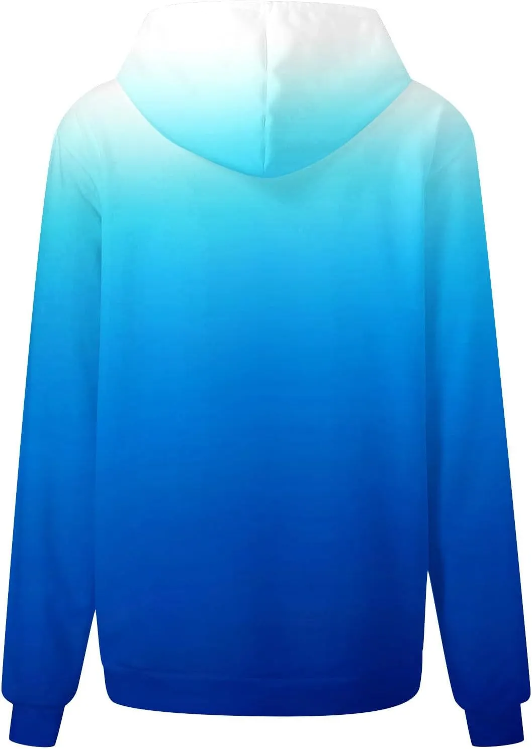Sweatshirts for Women Trendy Gradient Hoodies Casual Drawstring Hoodie Teen Girl Oversized Sweatshirts with Pockets