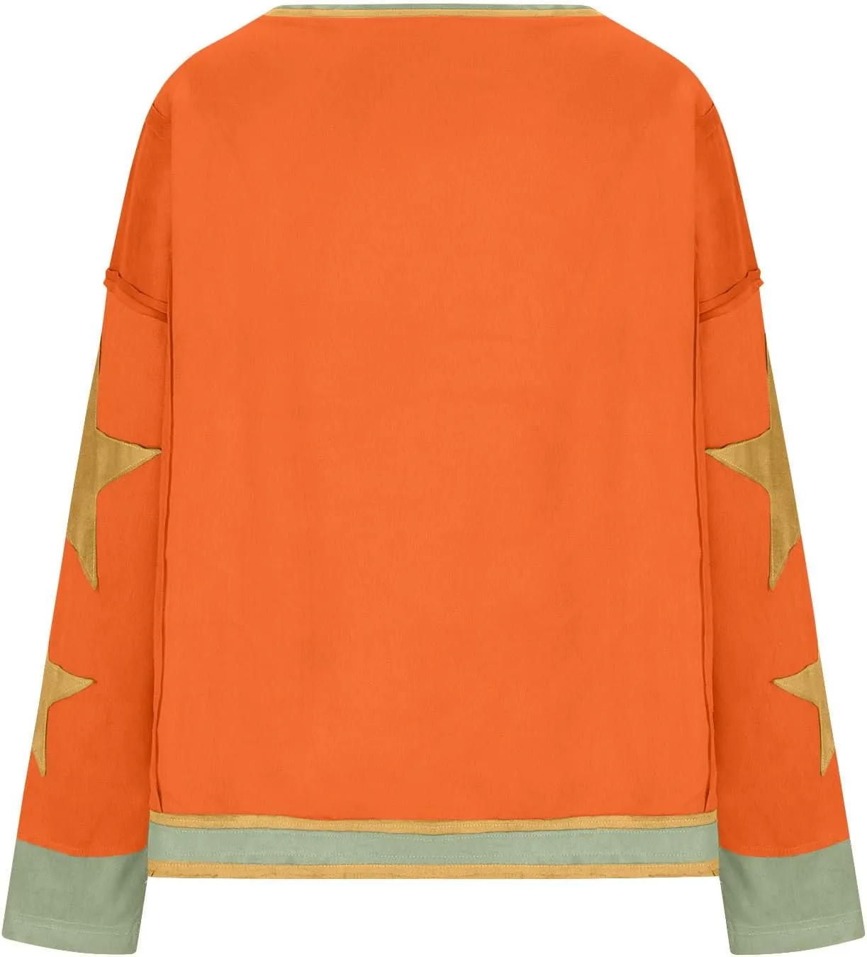 TANGNADE Women Oversized Sweatshirt Long Sleeve Crewneck Pullover Drop Shoulder Cute Tee Shirts 2024 Fall Trendy Clothes