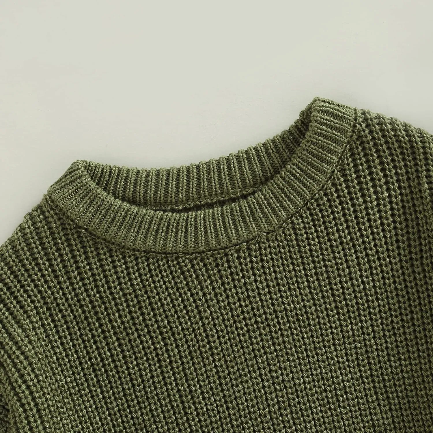Toddler Baby Girl Boy Knitted Sweater Cardigan Crewneck Long Sleeve Pullover Sweatshirt Top Infant Winter Outfits