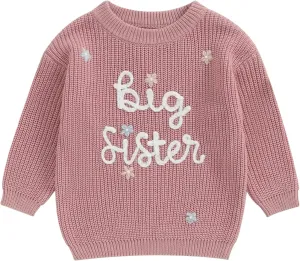 Toddler Baby Girl Boy Knitted Sweater Cardigan Crewneck Long Sleeve Pullover Sweatshirt Top Infant Winter Outfits