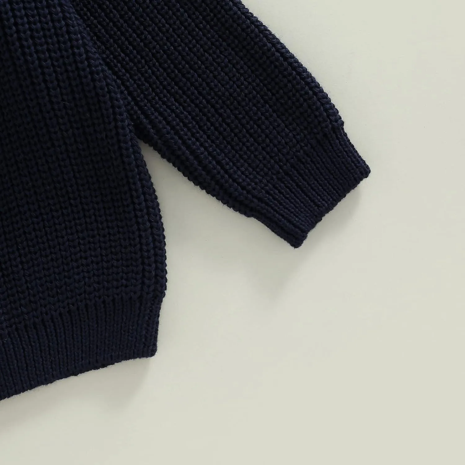 Toddler Baby Girl Boy Knitted Sweater Cardigan Crewneck Long Sleeve Pullover Sweatshirt Top Infant Winter Outfits