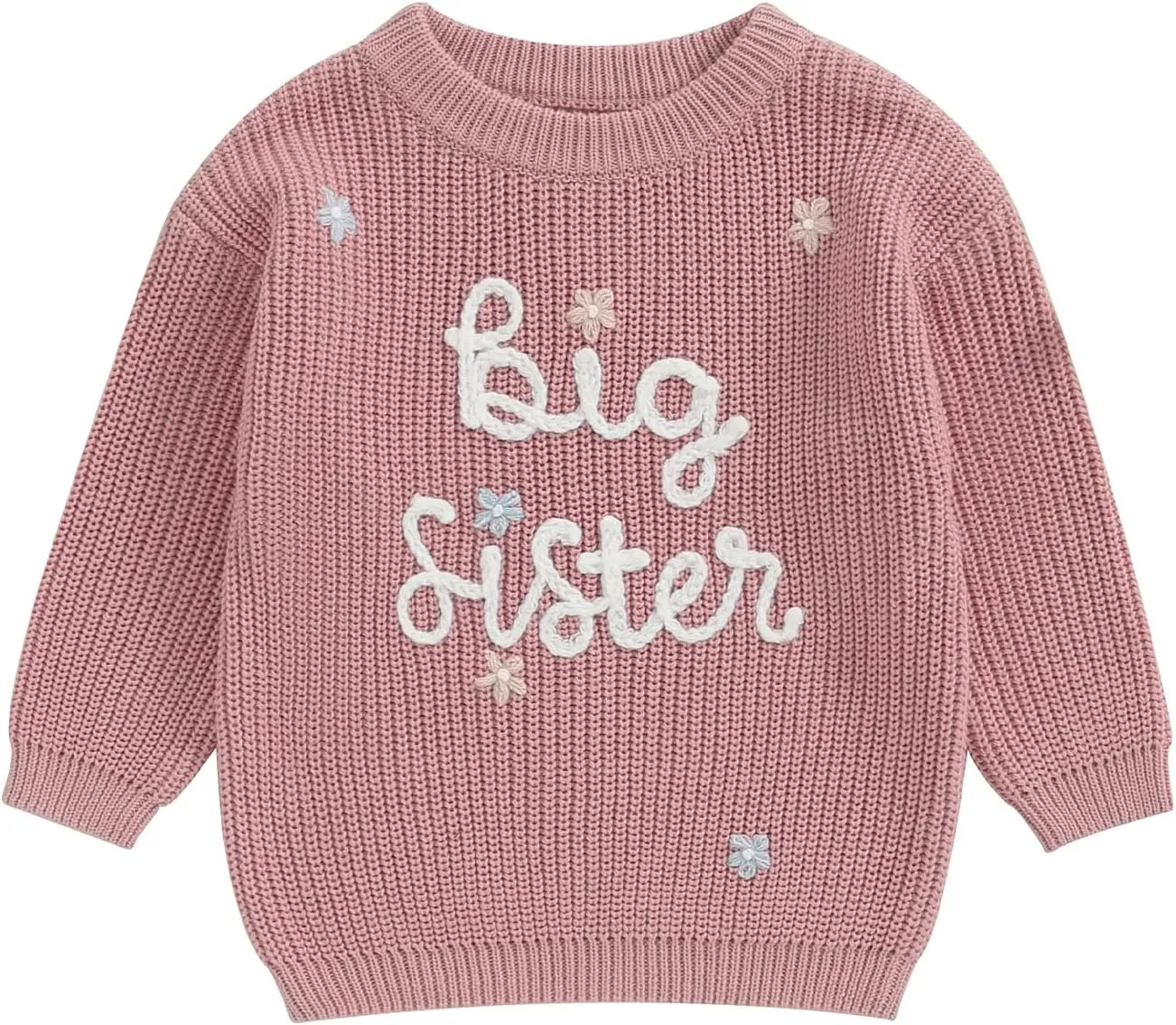 Toddler Baby Girl Boy Knitted Sweater Cardigan Crewneck Long Sleeve Pullover Sweatshirt Top Infant Winter Outfits