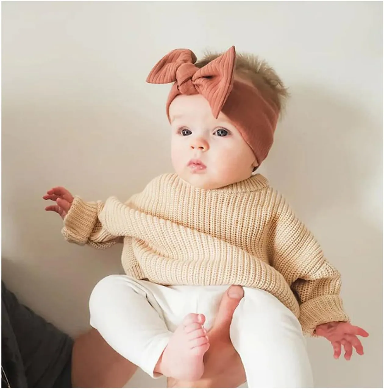 Toddler Baby Girl Boy Knitted Sweater Cardigan Crewneck Long Sleeve Pullover Sweatshirt Top Infant Winter Outfits