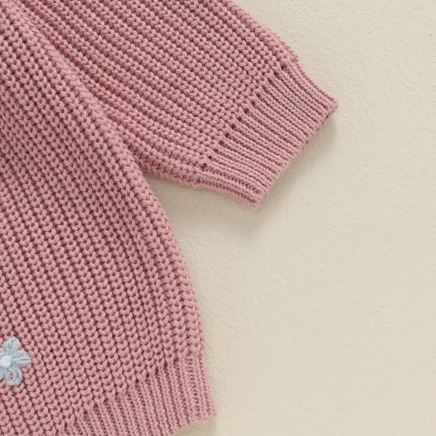 Toddler Baby Girl Boy Knitted Sweater Cardigan Crewneck Long Sleeve Pullover Sweatshirt Top Infant Winter Outfits