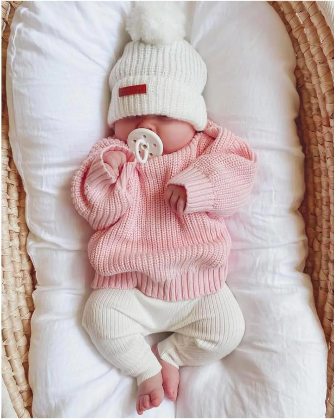 Toddler Baby Girl Boy Knitted Sweater Cardigan Crewneck Long Sleeve Pullover Sweatshirt Top Infant Winter Outfits