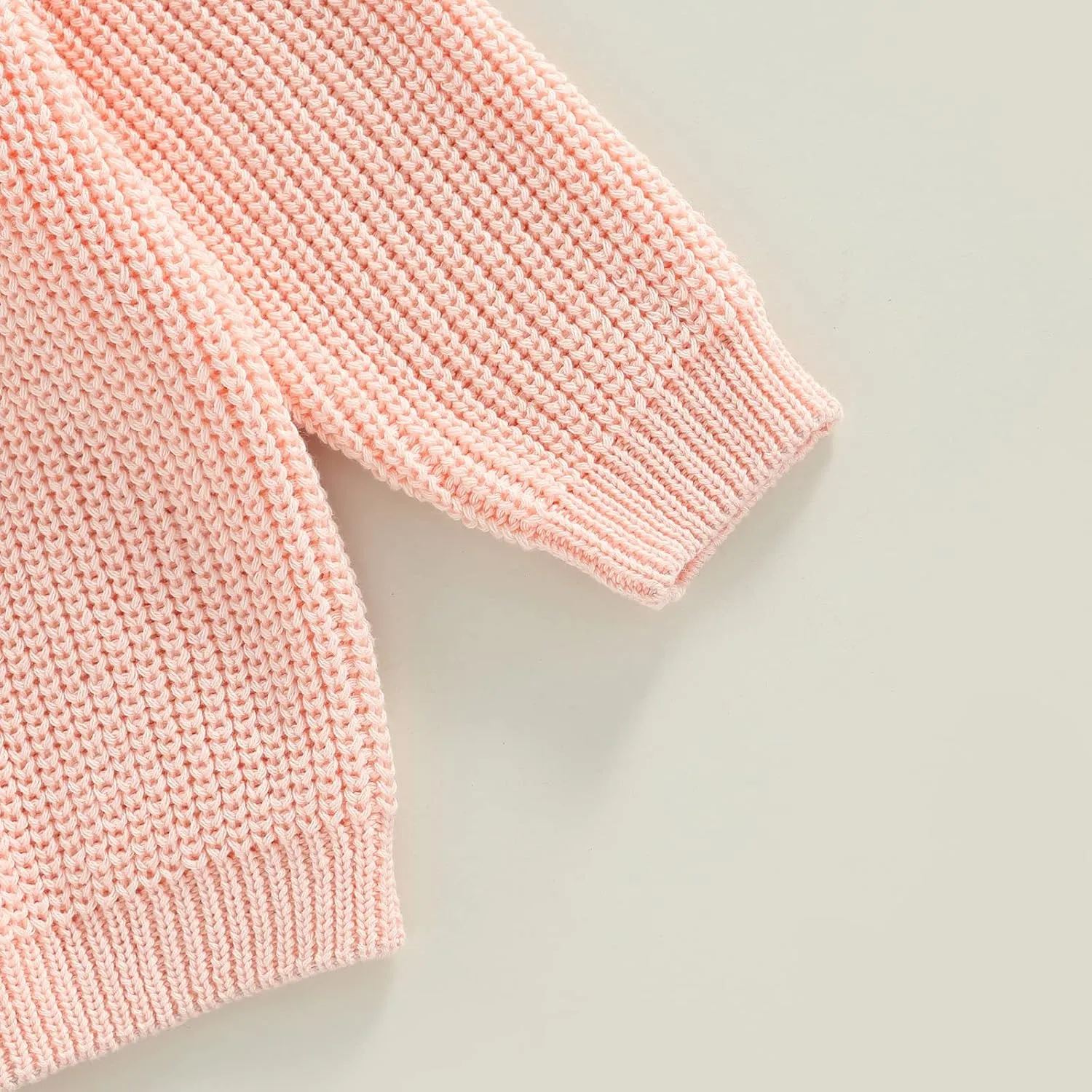 Toddler Baby Girl Boy Knitted Sweater Cardigan Crewneck Long Sleeve Pullover Sweatshirt Top Infant Winter Outfits