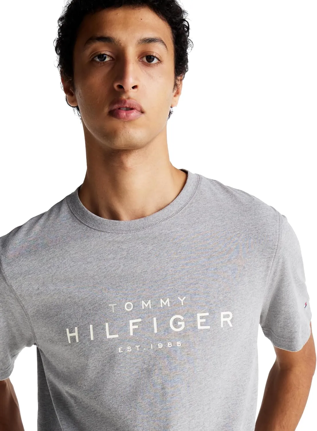Tommy Hilfiger Men's Short Sleeve Cotton Graphic T-Shirts with Printed Logo, Also Available in Big & Tall