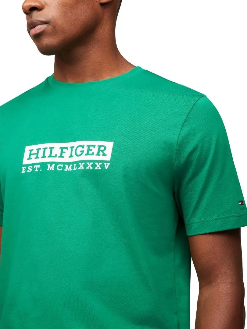 Tommy Hilfiger Men's Short Sleeve Cotton Graphic T-Shirts with Printed Logo, Also Available in Big & Tall