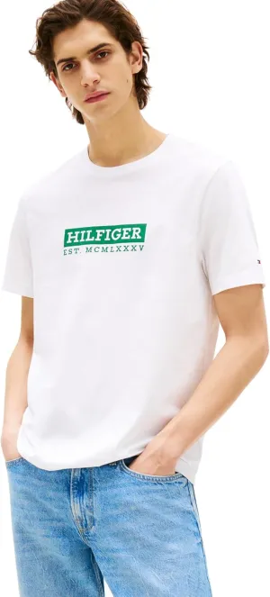 Tommy Hilfiger Men's Short Sleeve Cotton Graphic T-Shirts with Printed Logo, Also Available in Big & Tall