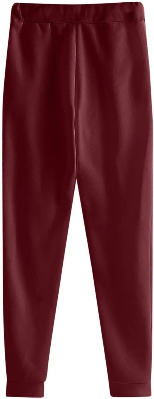 Tracksuit 2 Piece Autumn Winter Solid Casual Jogger Gym Sport Pocket Long Sleeve Sweatsuit Hoodies and Sweatpant Set