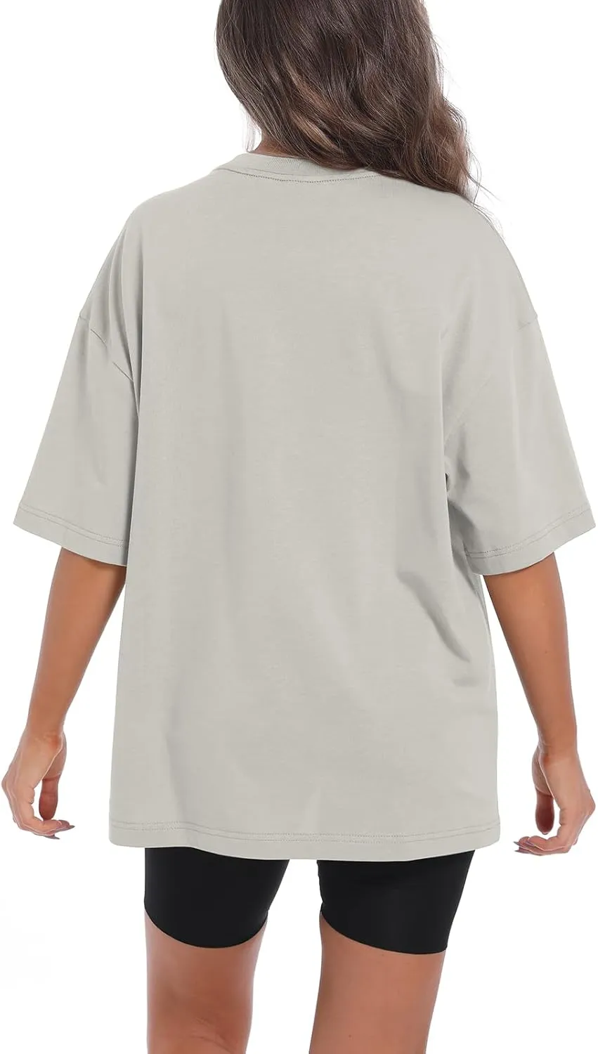 Tuislay Oversized T Shirts for Women Love Never Fails Oversized Tshirt Letter Graphic Print Casual Trendy Cotton Shirts Tees