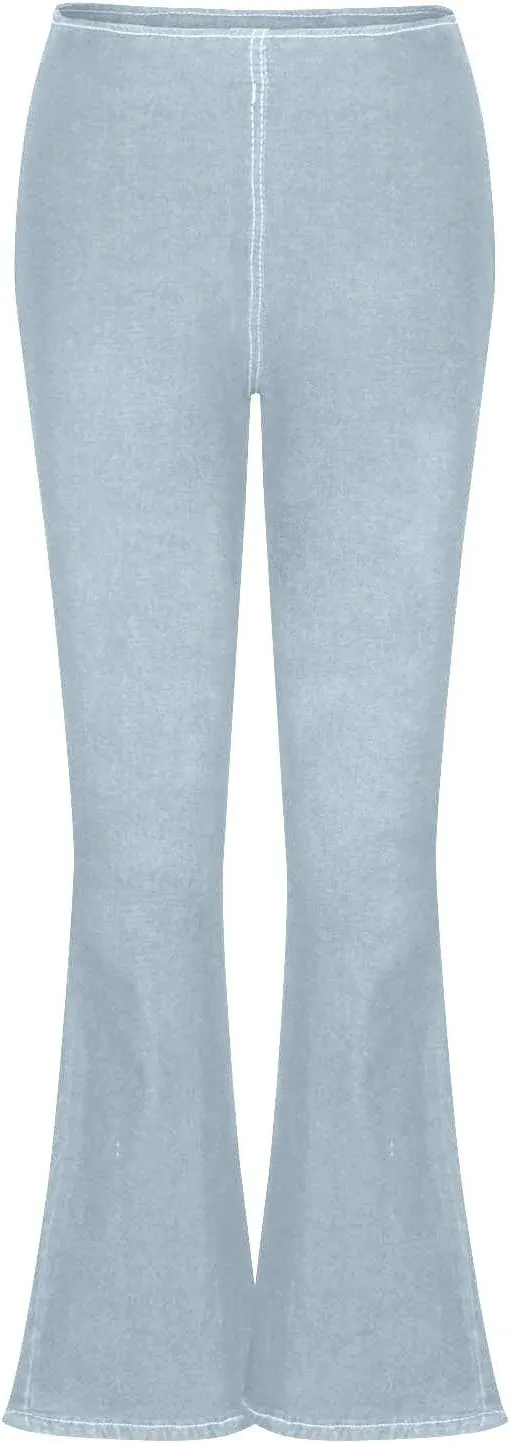 Uillui Women's Flared Skinny Jeans-Bootleg Yoga Jeggings Stretch Tummy Control High Waisted Casual Denim Bell Bottom Jeans