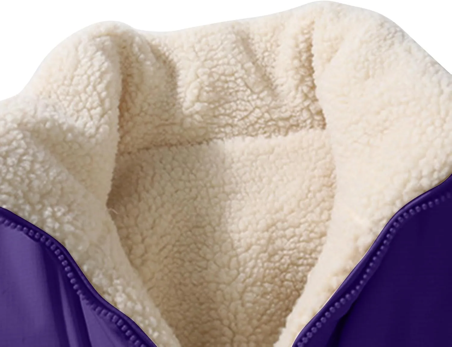 Winter Fleece Lined Coats for Men Casual Long Sleeve Color Block Jackets Fashion Zip Up Outerwear with Pockets