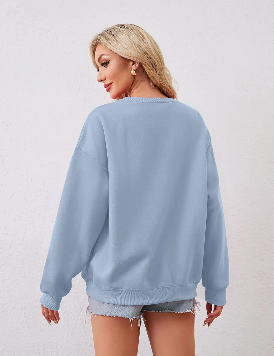 Women Bow Graphic Fleece Sweatshirts Oversized Embroidered Pullover Sweatshirts Crewneck Long Sleeve Going Out Tops