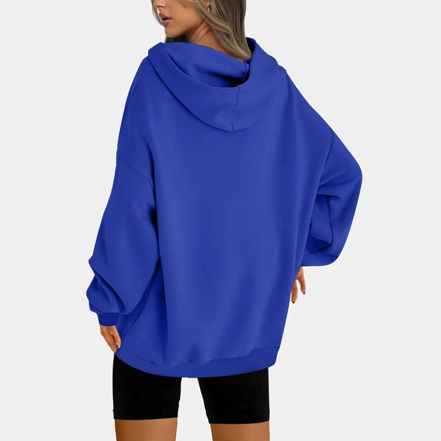 Women Fashion Hoodies 2023 Casual Fall Outfits Long Sleeve Oversized Sweatshirts Fleece Pullover Tops Trendy