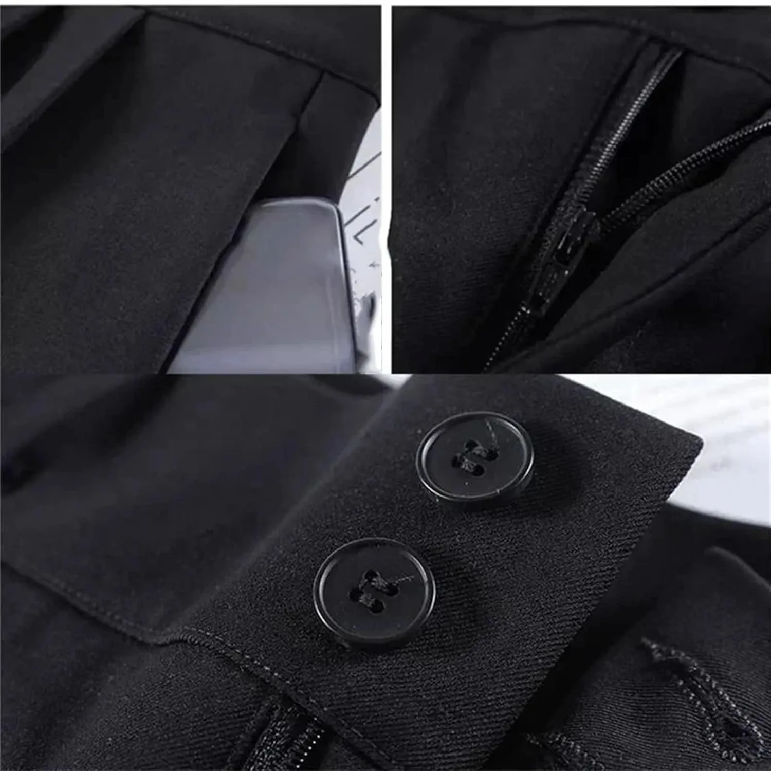 Women Female High Waisted Wide Leg Pants Concise Fashion Suit Trousers Lady Chic Designer Solid Color Slacks