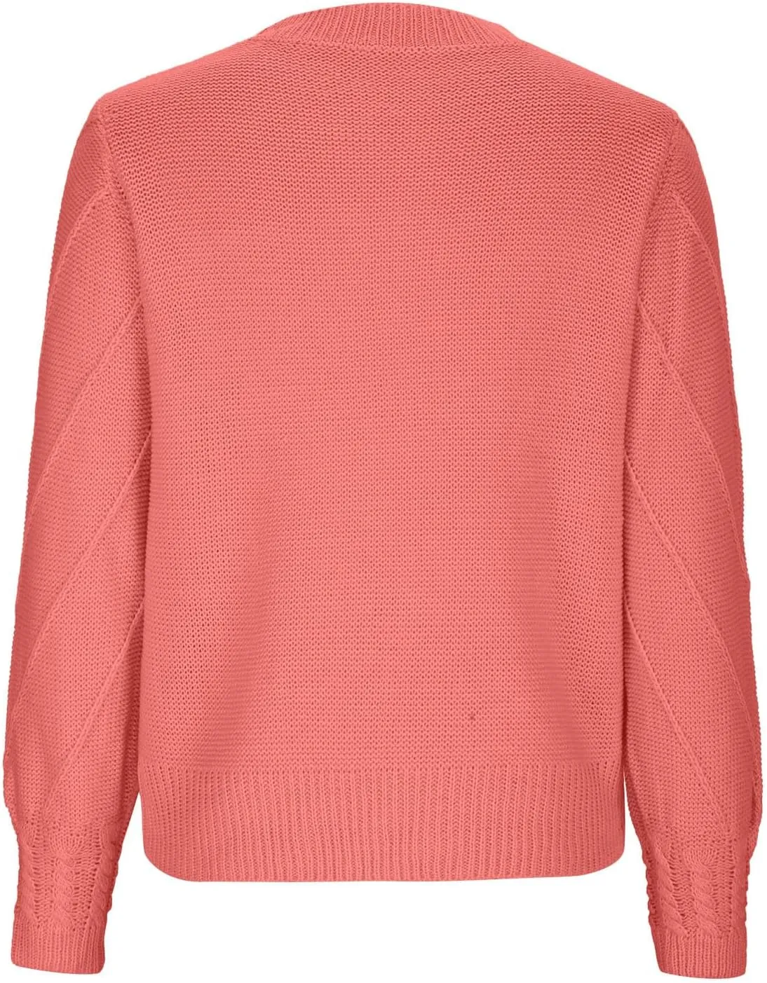Womens 2023 Fall Trendy Sweaters Fashion Hairball Round-Neck Sweater Lantern Sleeves Knitted Pullovers Tops