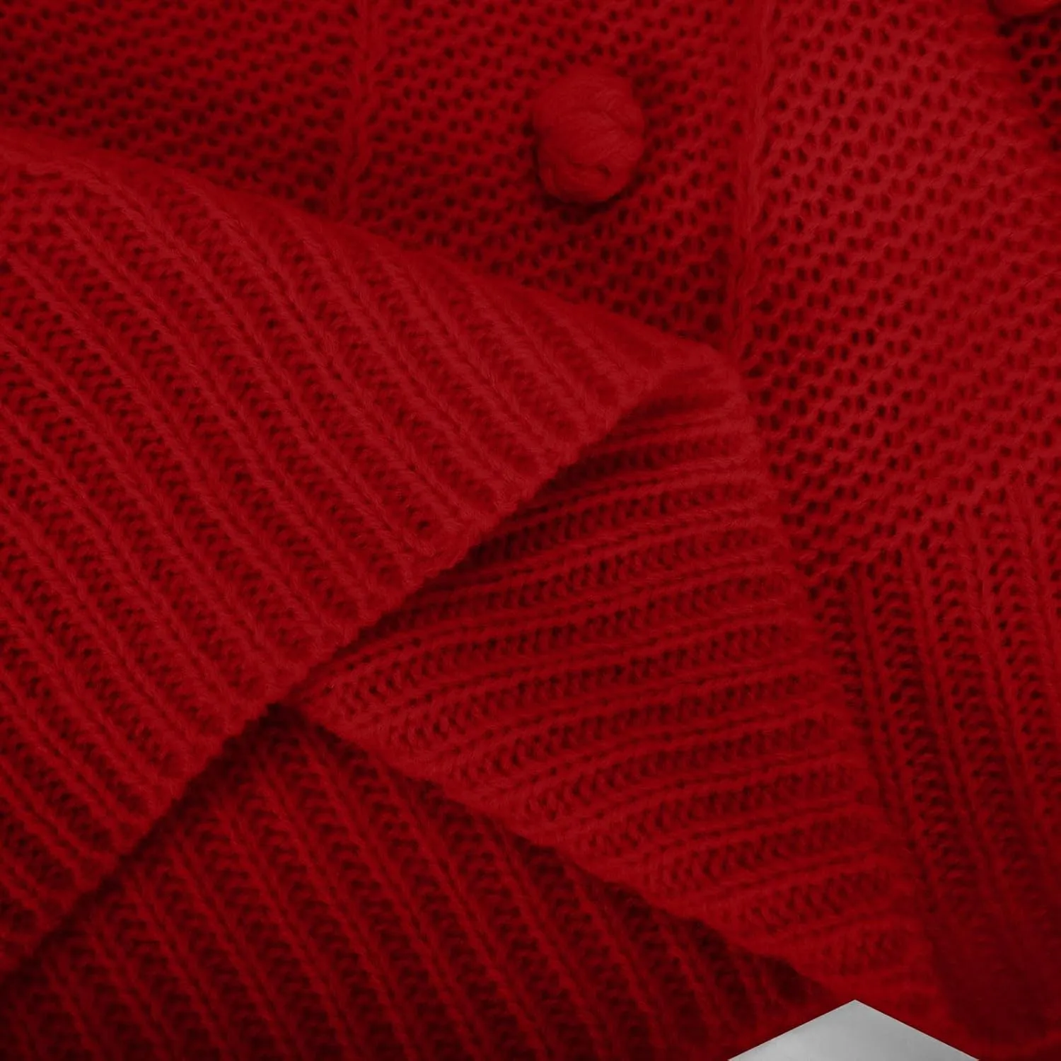 Womens 2023 Fall Trendy Sweaters Fashion Hairball Round-Neck Sweater Lantern Sleeves Knitted Pullovers Tops