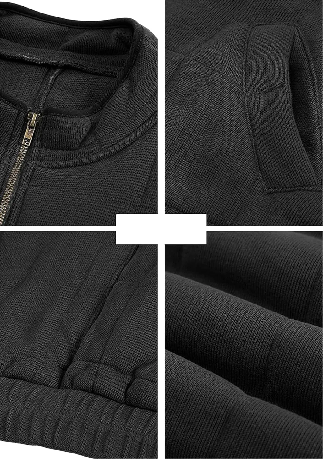 Women's Baggy Fashion Lightweight Puffer Jacket Long Sleeve Zip Up Coat Quilted Winter Coat with Pockets