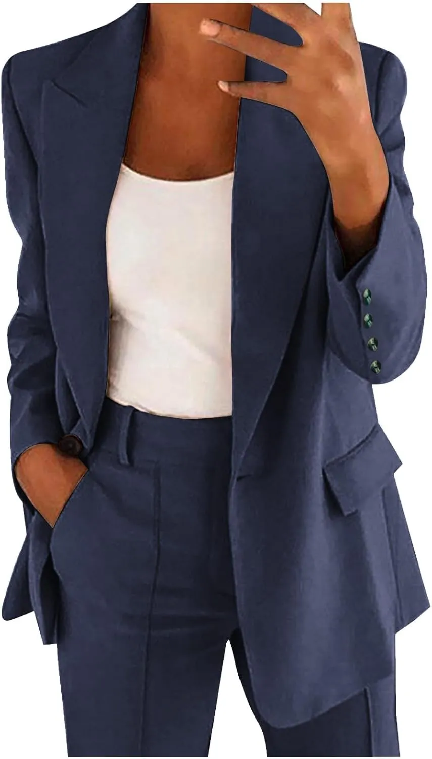 Womens Blazers Casual Fall,Leather Stand Up Gradient Sequin Patchwork Long Sleeve Womens Blazers for Work Casual