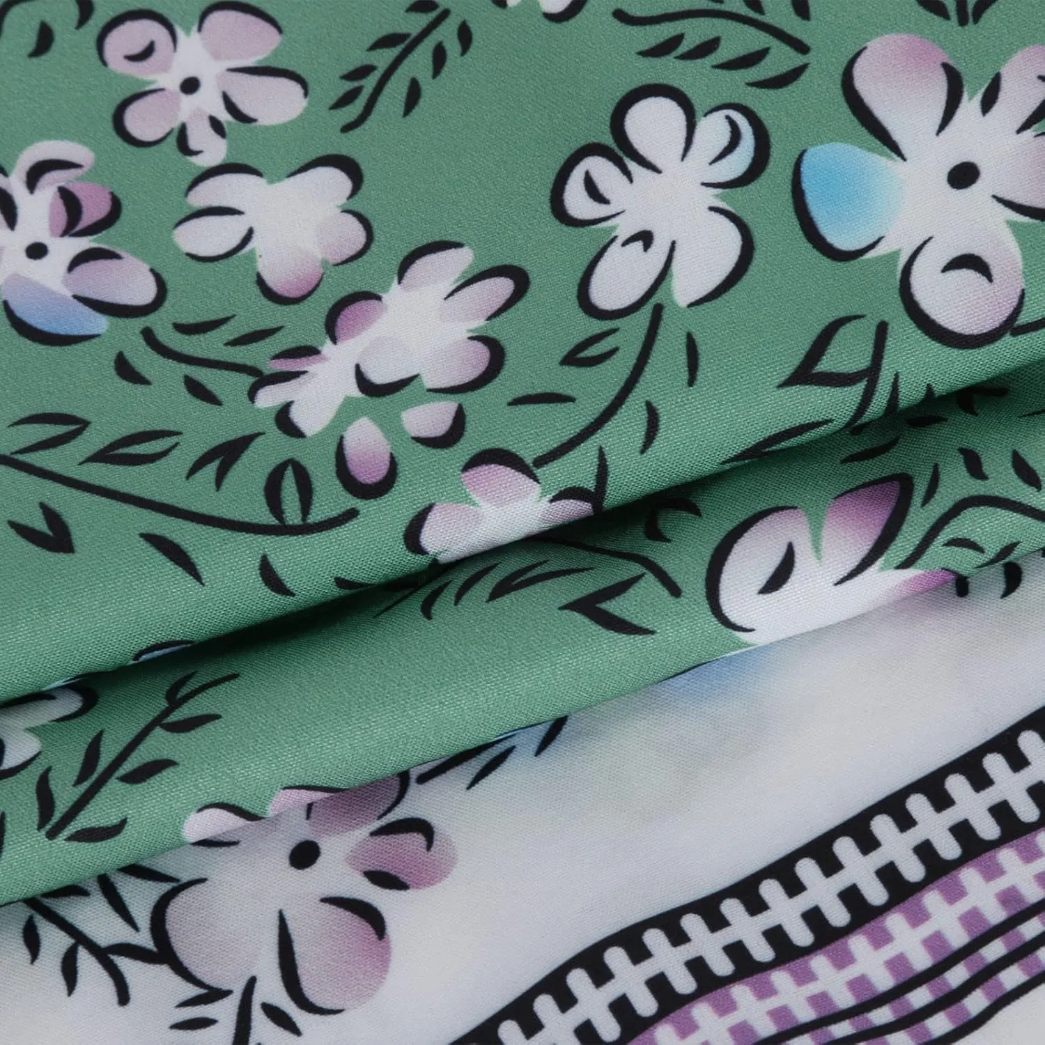 Womens Boho Floral Print Maxi Skirt Summer High Waist A-Line Beach Skirts Lightweight Flowy Vacation Long Skirt