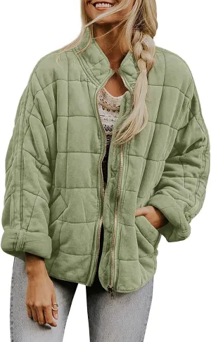 Women's Fairy Grunge Zip Up Down Jacket Y2k Vintage Quilted Puffer Outerwear Cyber Punk Casual Coats Loose Fit Clothes