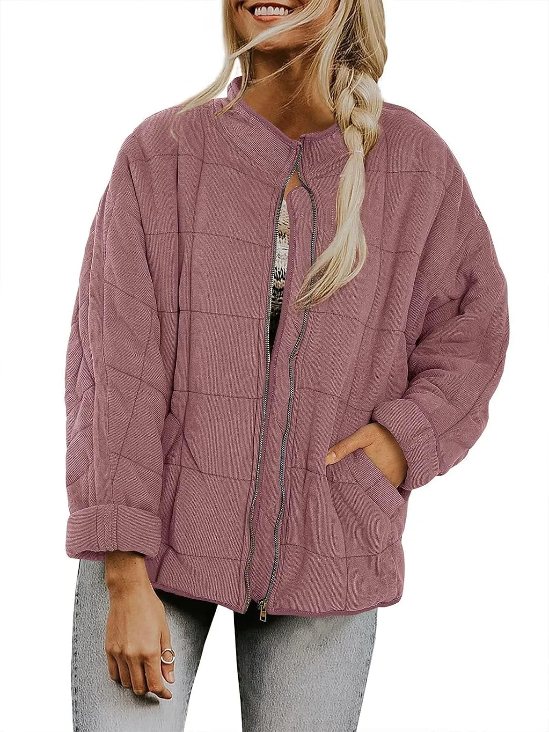 Women's Fairy Grunge Zip Up Down Jacket Y2k Vintage Quilted Puffer Outerwear Cyber Punk Casual Coats Loose Fit Clothes