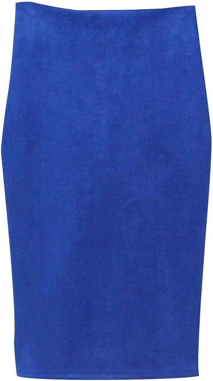 Women's High Waist Skirts Slim Bodycon Party Club Night Out Midi Pencil Skirts Bodycon Pencil Velvet Long Skirt