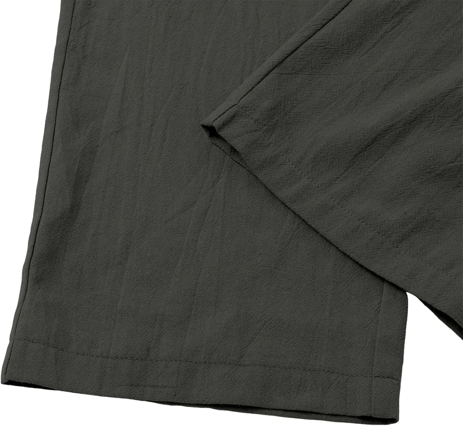 Women's High Waisted Dress Pants Casual Linen Straight Leg Beach Lounge Pants Work Office Suit Trousers with Pockets