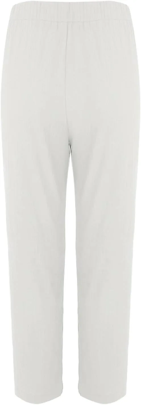 Women's High Waisted Dress Pants Casual Linen Straight Leg Beach Lounge Pants Work Office Suit Trousers with Pockets