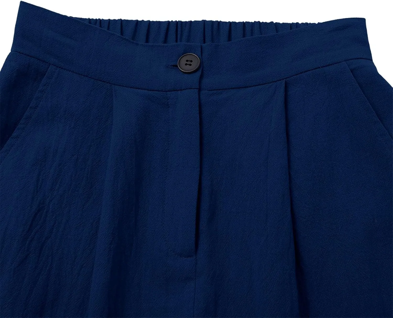 Women's High Waisted Dress Pants Casual Linen Straight Leg Beach Lounge Pants Work Office Suit Trousers with Pockets