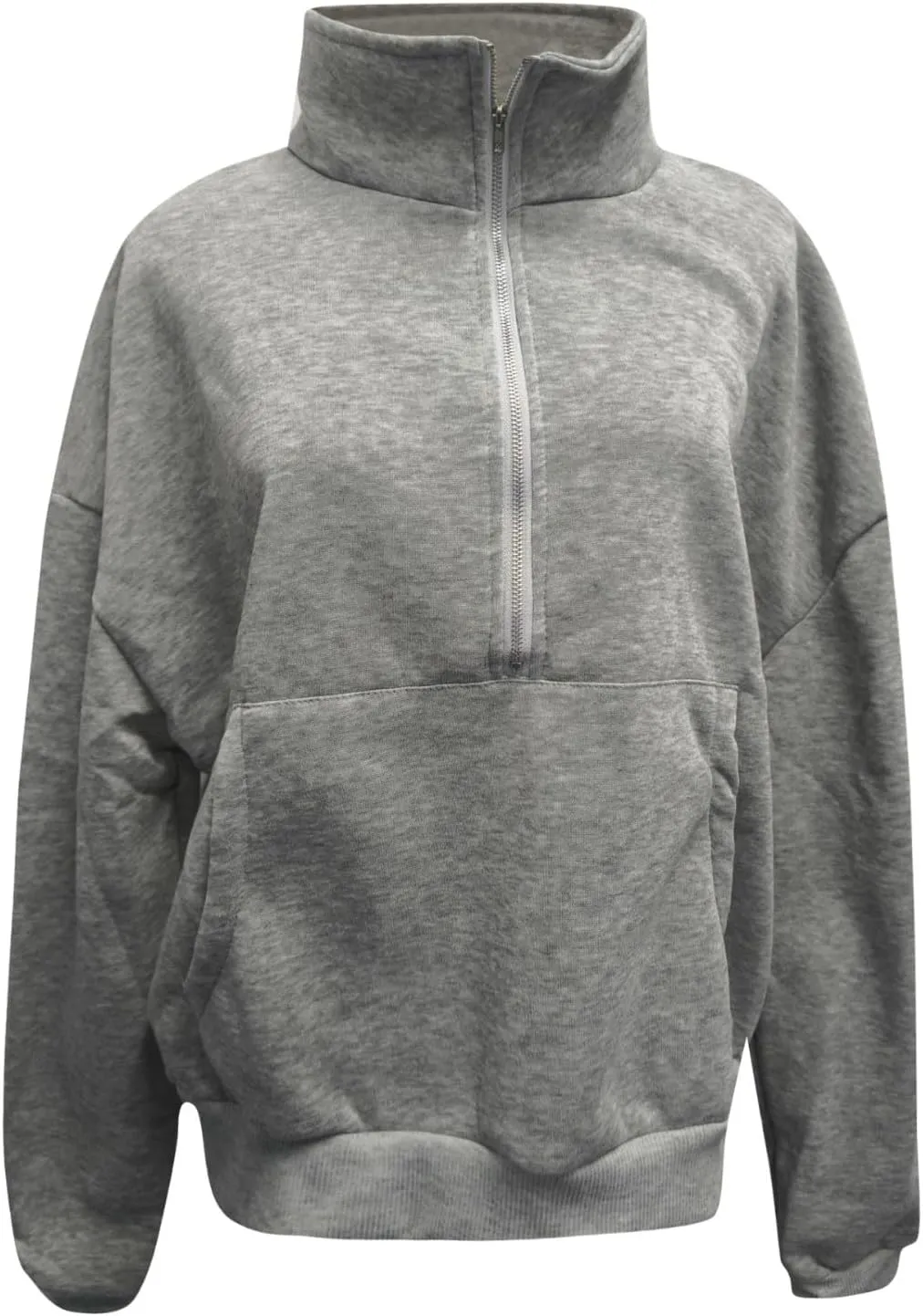 Womens Oversized Sweatshirts Fall Fashion 2024 Half Zip Cropped Pullover Hoodies Long Sleeve Fleece Y2k Sweatshirts