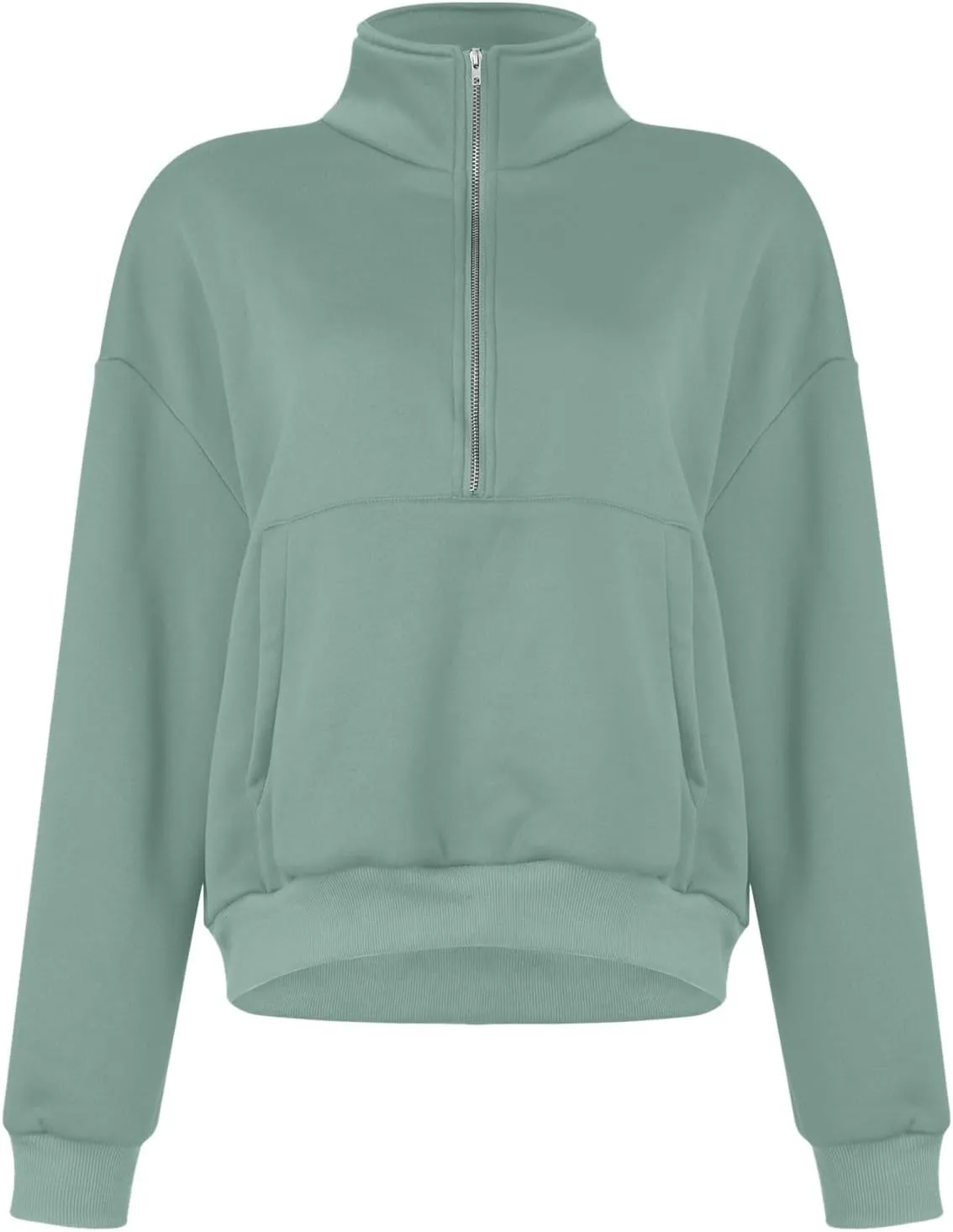 Womens Oversized Sweatshirts Fall Fashion 2024 Half Zip Cropped Pullover Hoodies Long Sleeve Fleece Y2k Sweatshirts