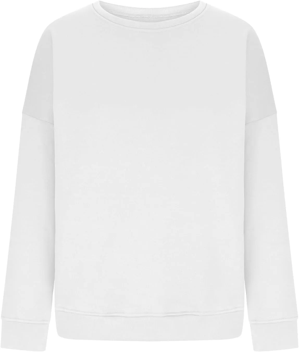 Womens Sweatshirts Casual Long Sleeve Crewneck Pullover Sweatshirt Oversized Drop Shoulder Fleece Fall Fashion Outfits