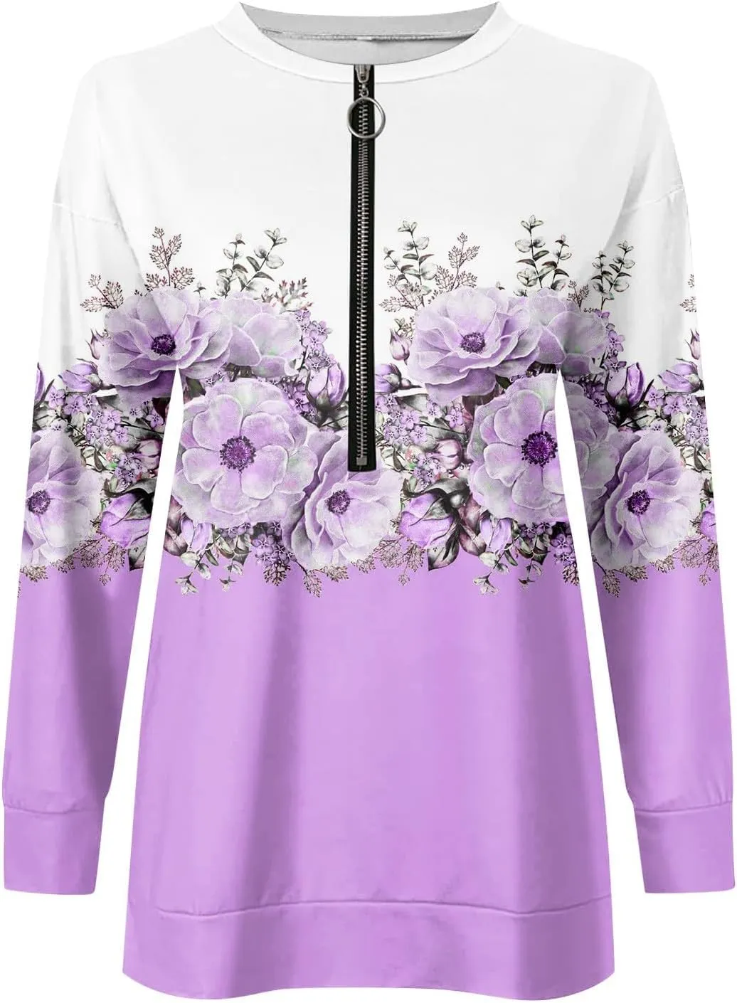 Womens Sweatshirts Quarter Zip Sweatshirts Pullover Casual Zip Up Cute Hoodies 2023 Fall Outfits Athletic Tops