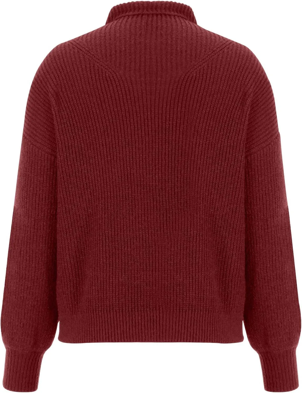 Women's Turtleneck Oversized Sweaters Casual Loose Jumper Top Long Sleeve Knitted Pullovers Warm Clothes for Winter