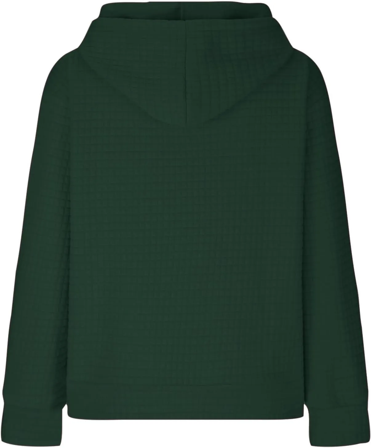 Womens Waffle Knit Hoodies Casual Long Sleeve Fall Fashion Hooded Sweatshirts Dressy Loose Oversized Pullover Tops