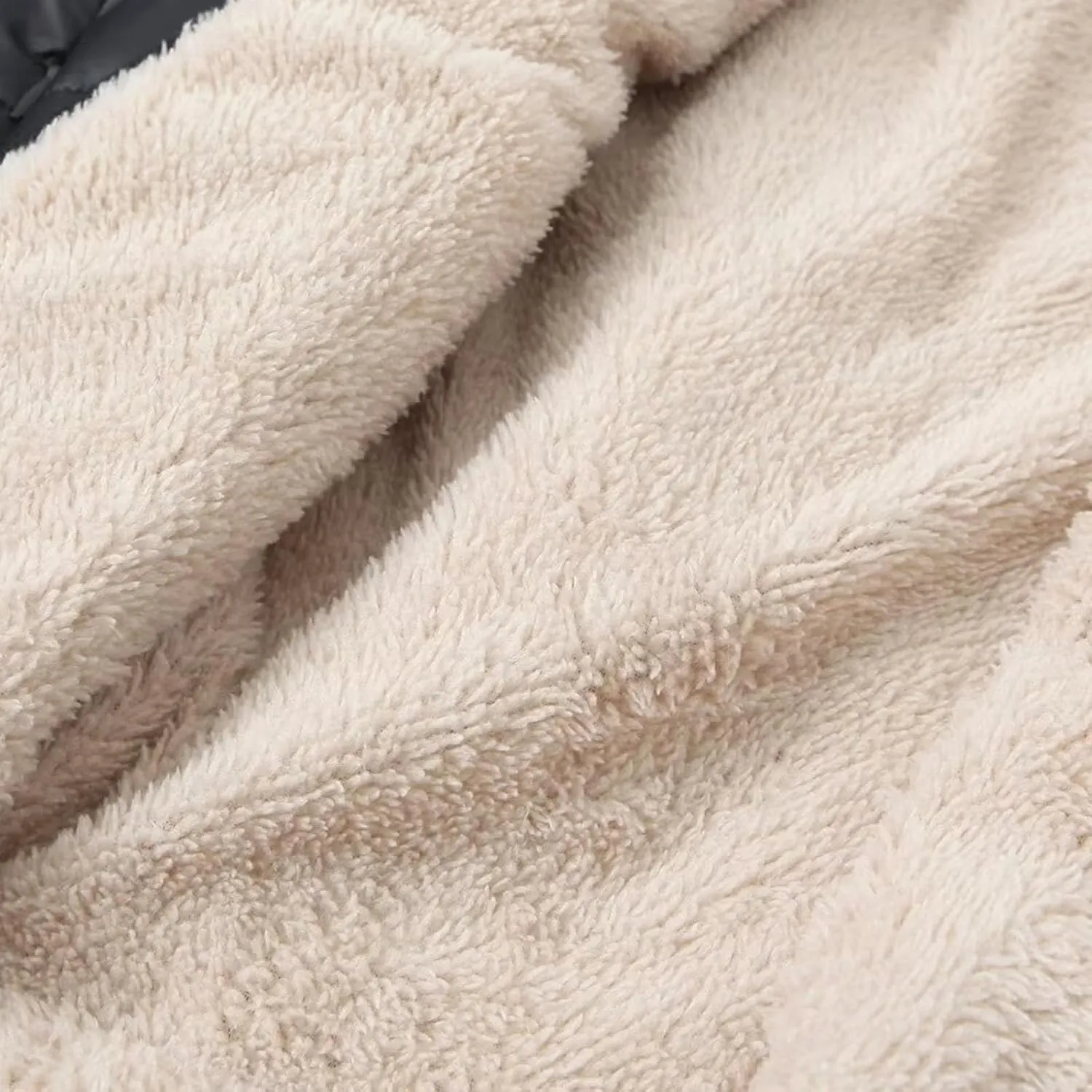 Womens Winter Coats Puffer Thickened Warm Hooded Down Jacket Sherpa Fleece Lined Down Coat Long Sleeve Quilted Jacket