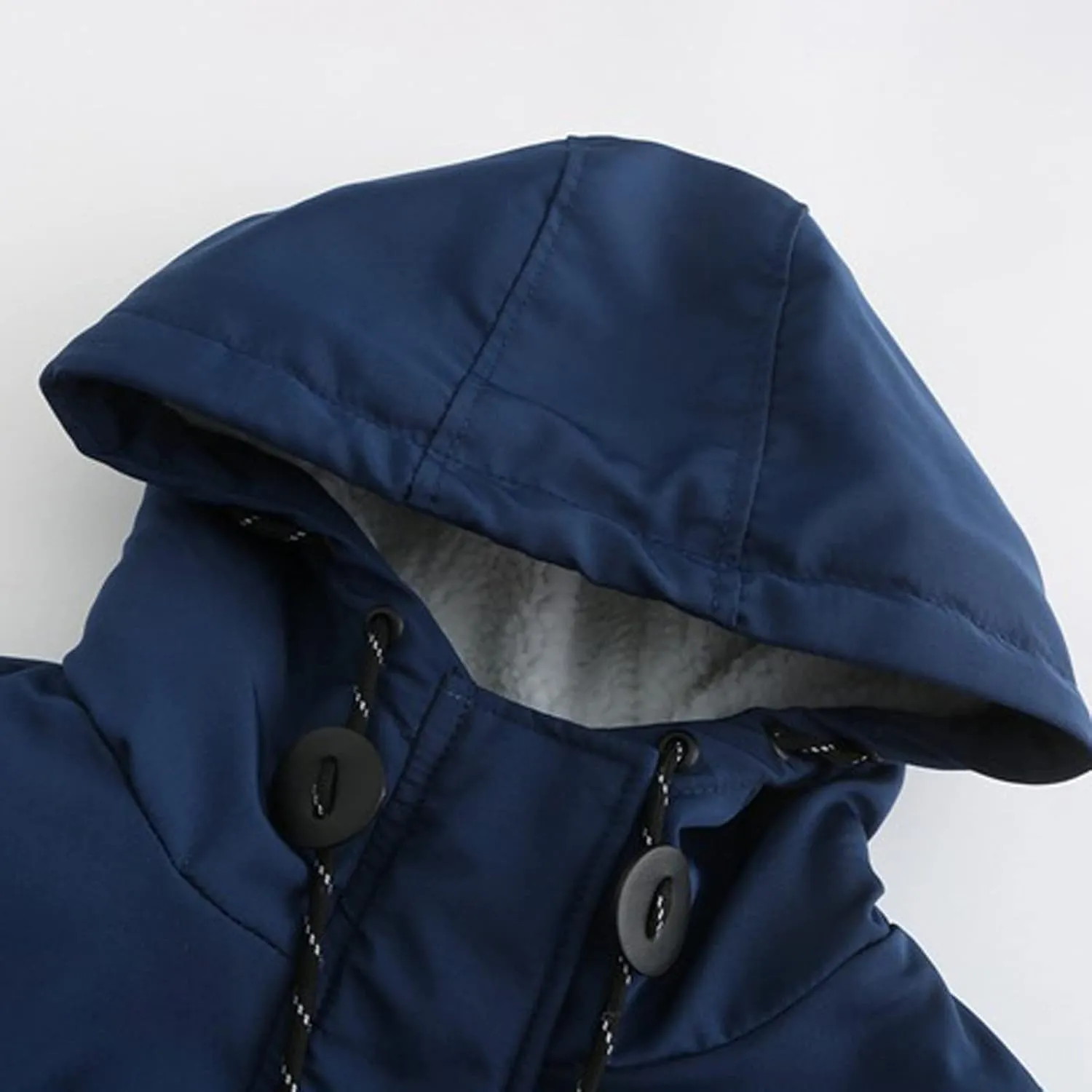 Women's Winter Coats Warm Puffer Coat Thicken Fleece Lined Down Jacket Insulated Solid Hooded Cardigans Coat