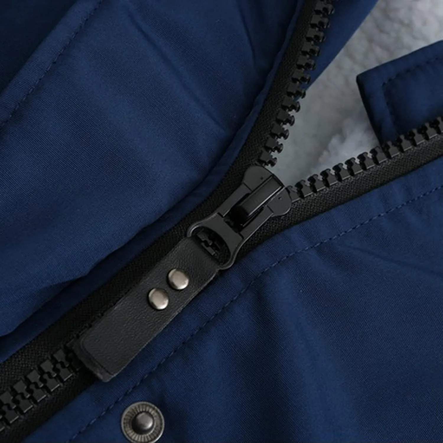 Women's Winter Coats Warm Puffer Coat Thicken Fleece Lined Down Jacket Insulated Solid Hooded Cardigans Coat