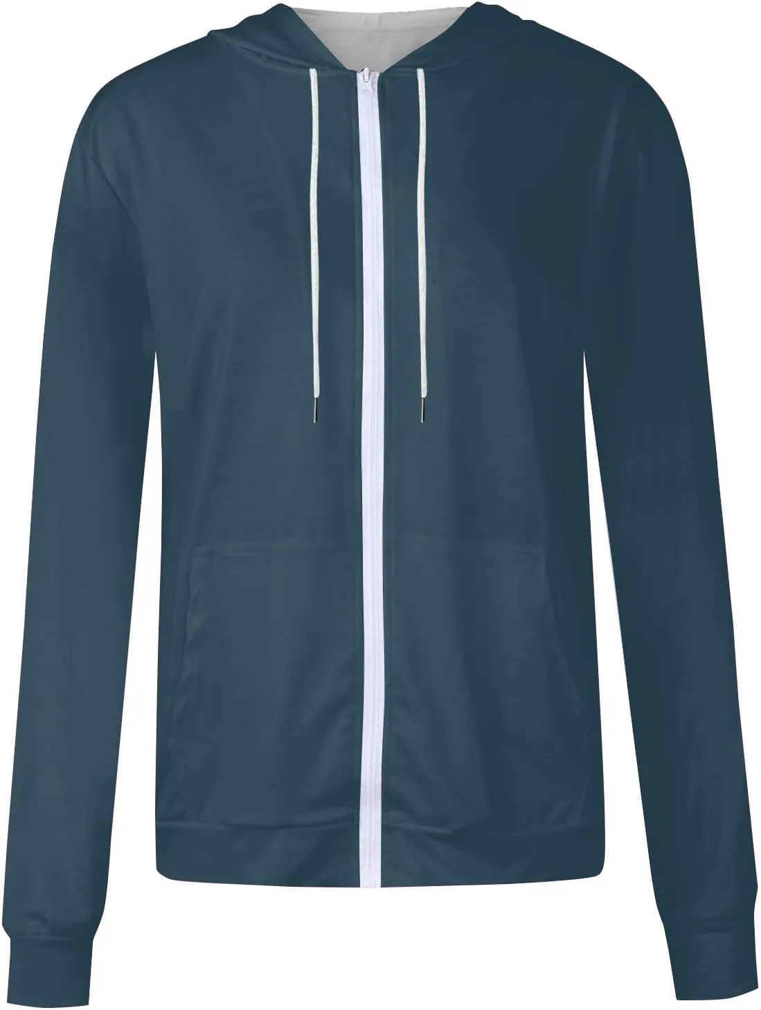 Womens Zip Up Hoodies Long Sleeve Fall Oversized Sweatshirts Jacket with Pockets 2025 Fashion Clothes Sweaters