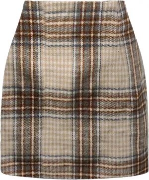 XOWRTE Women's Skirt Autumn Women's Skirt Flared A Line Pleated Skirts Intage Elegant Bodycon Pencil Dance Skirts