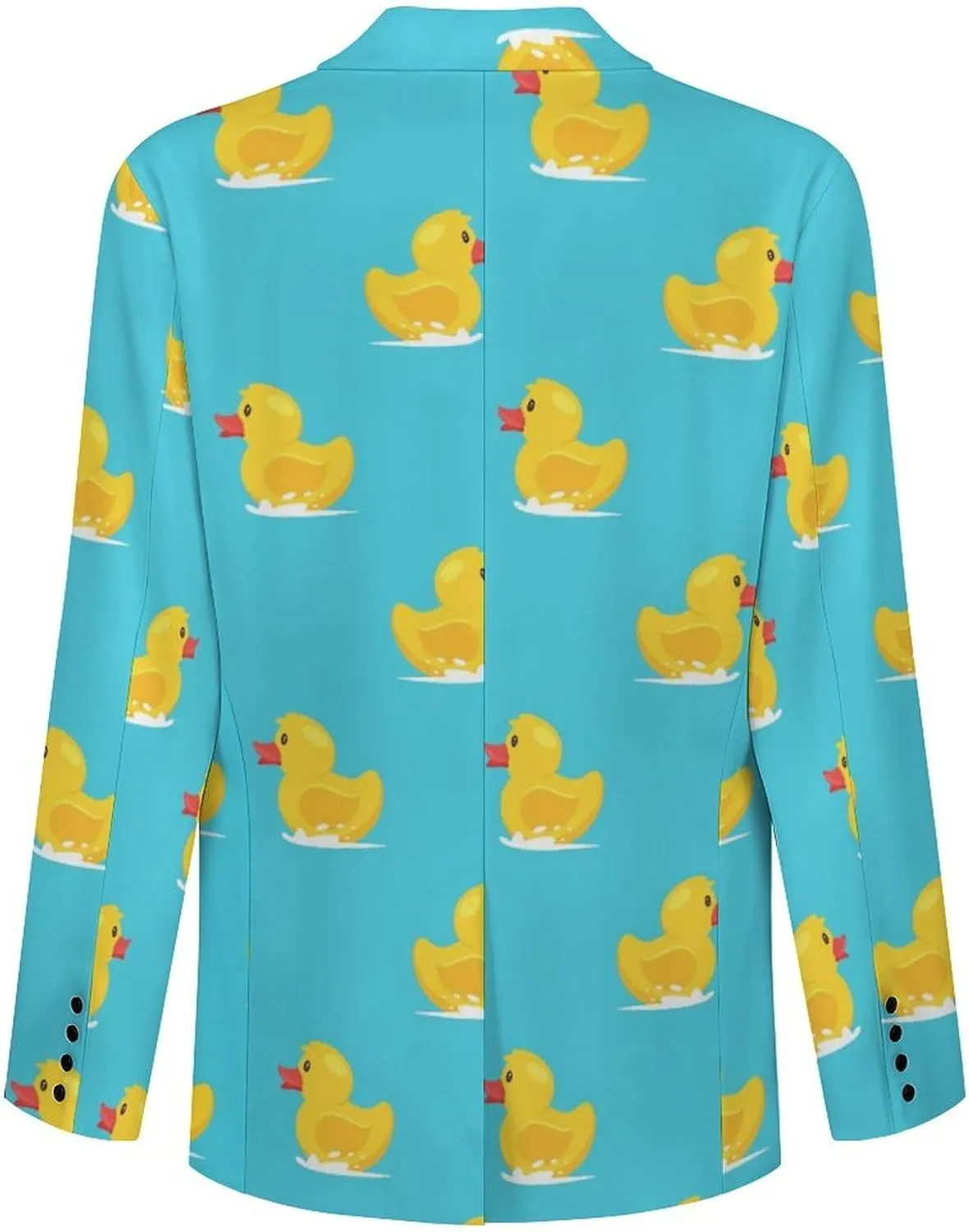 Yellow Rubber Duck Mens Blazer Suit Jacket Lightweight Slim Fit Casual Coat