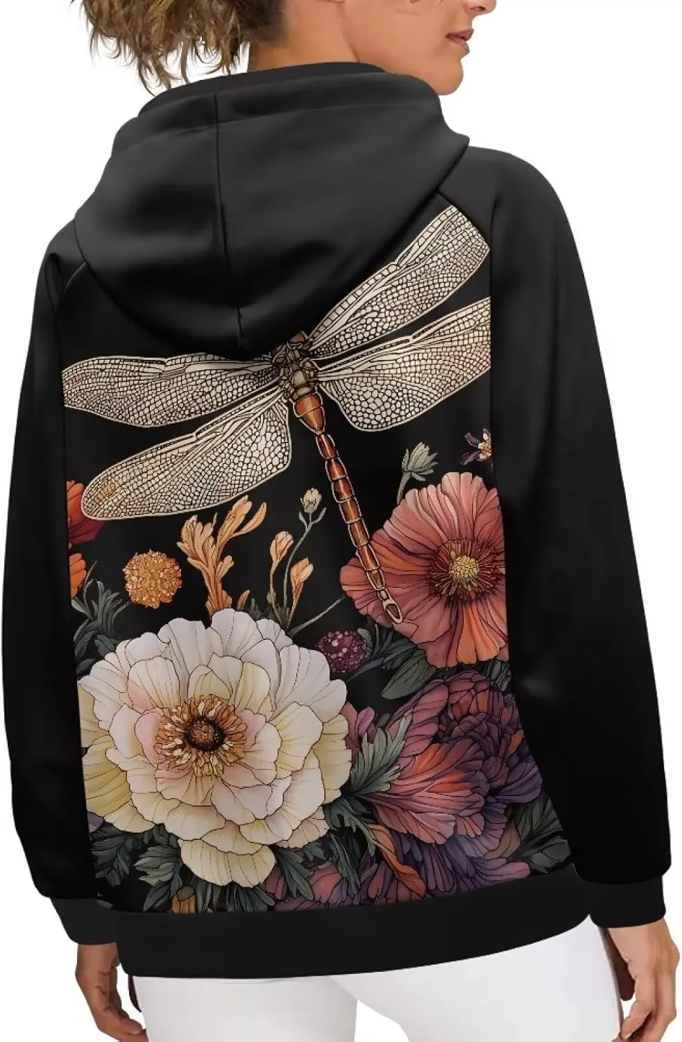 YEXIATODO Womens Pullover Sweatshirts Fall Sweatshirts Long Sleeve Ribbed Cuffs Cropped Hoodies for Women 2XS-4XL