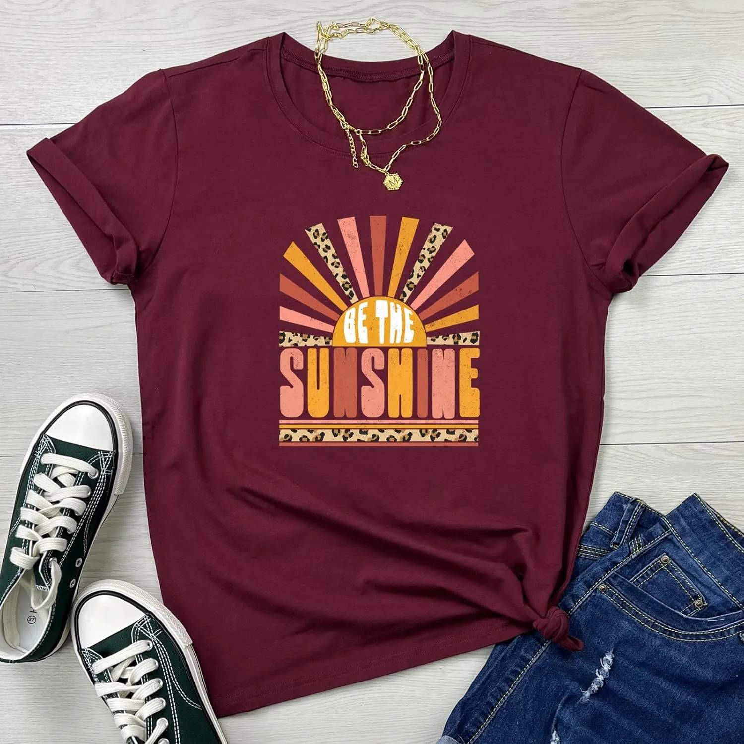 YITAN Women Graphic Tshirts Cute Tees Summer Casual Tops