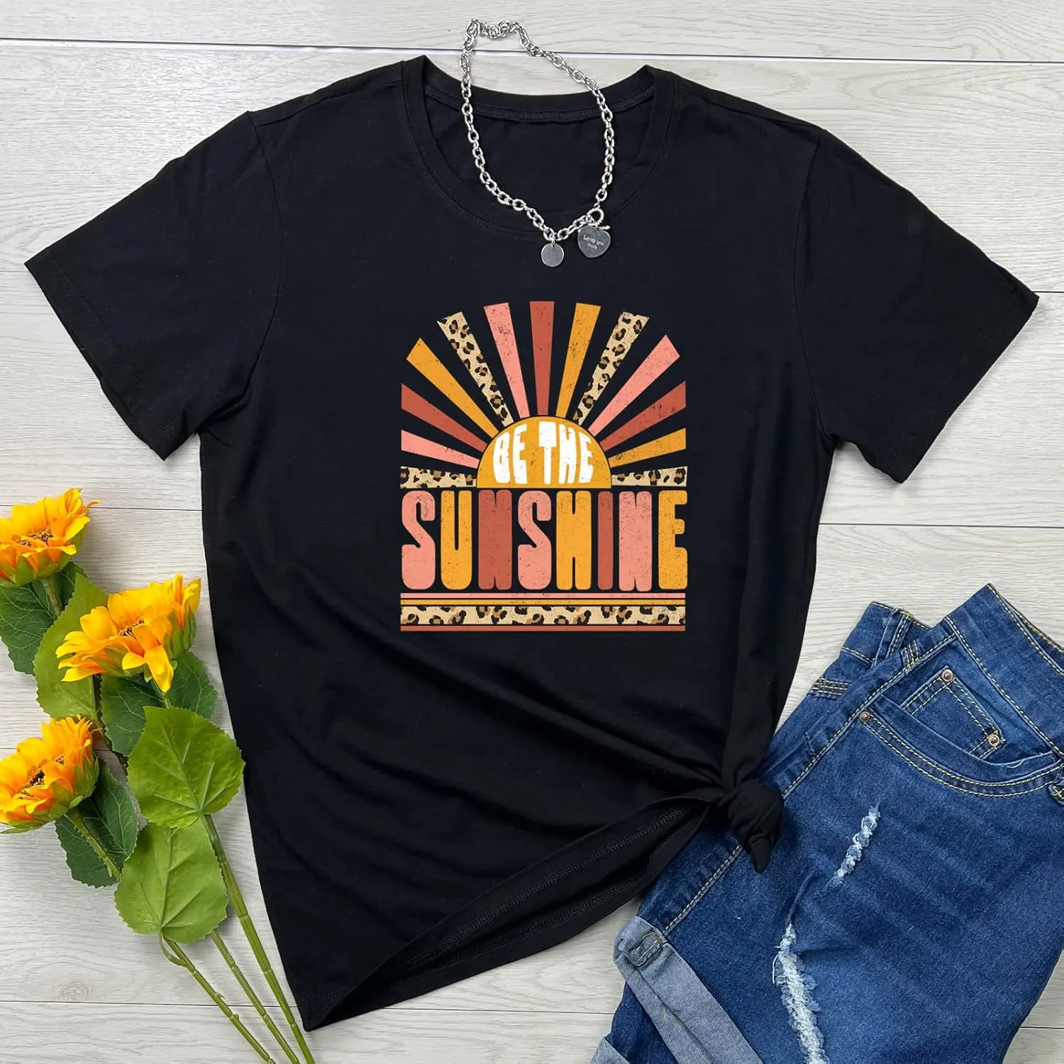 YITAN Women Graphic Tshirts Cute Tees Summer Casual Tops