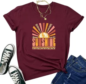 YITAN Women Graphic Tshirts Cute Tees Summer Casual Tops