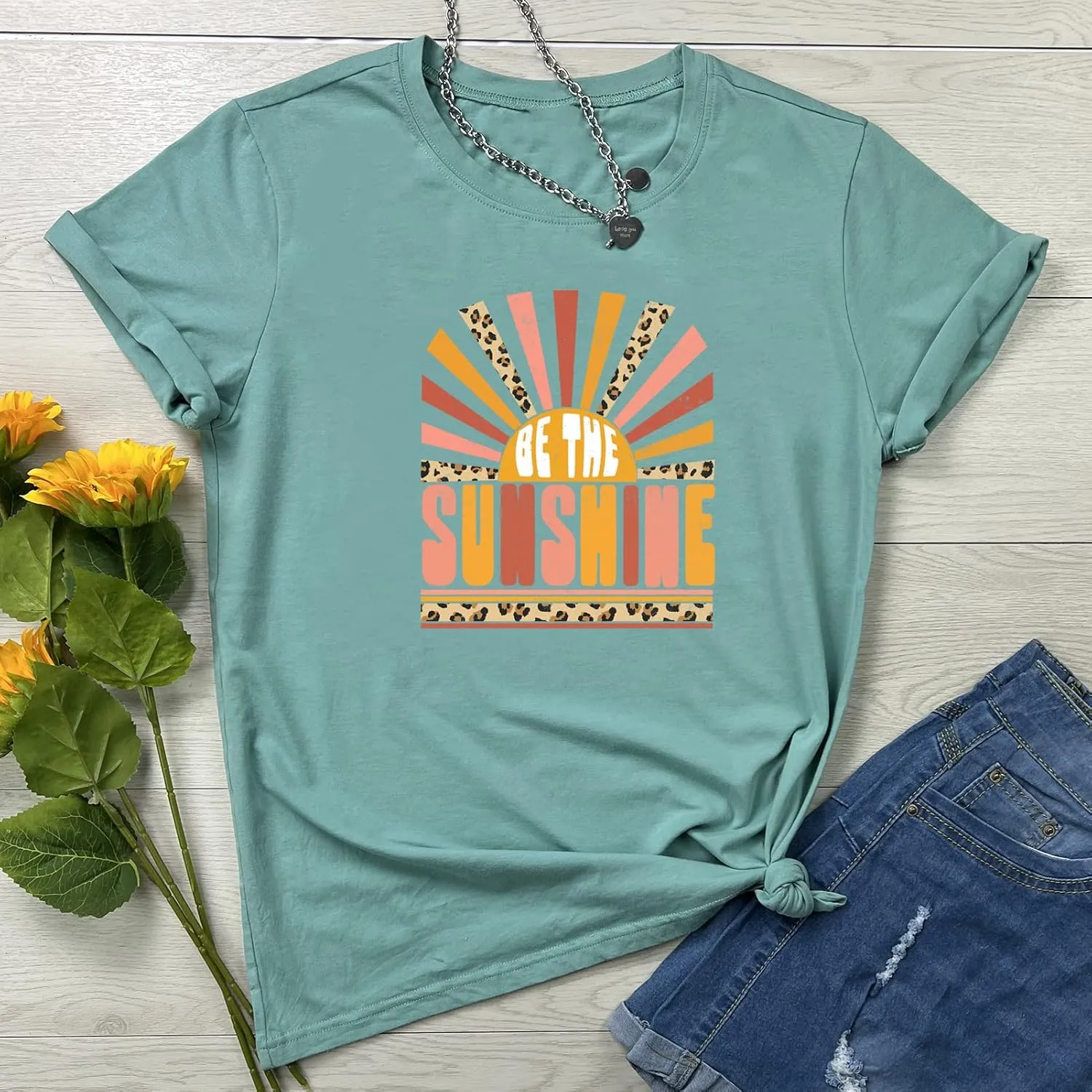 YITAN Women Graphic Tshirts Cute Tees Summer Casual Tops